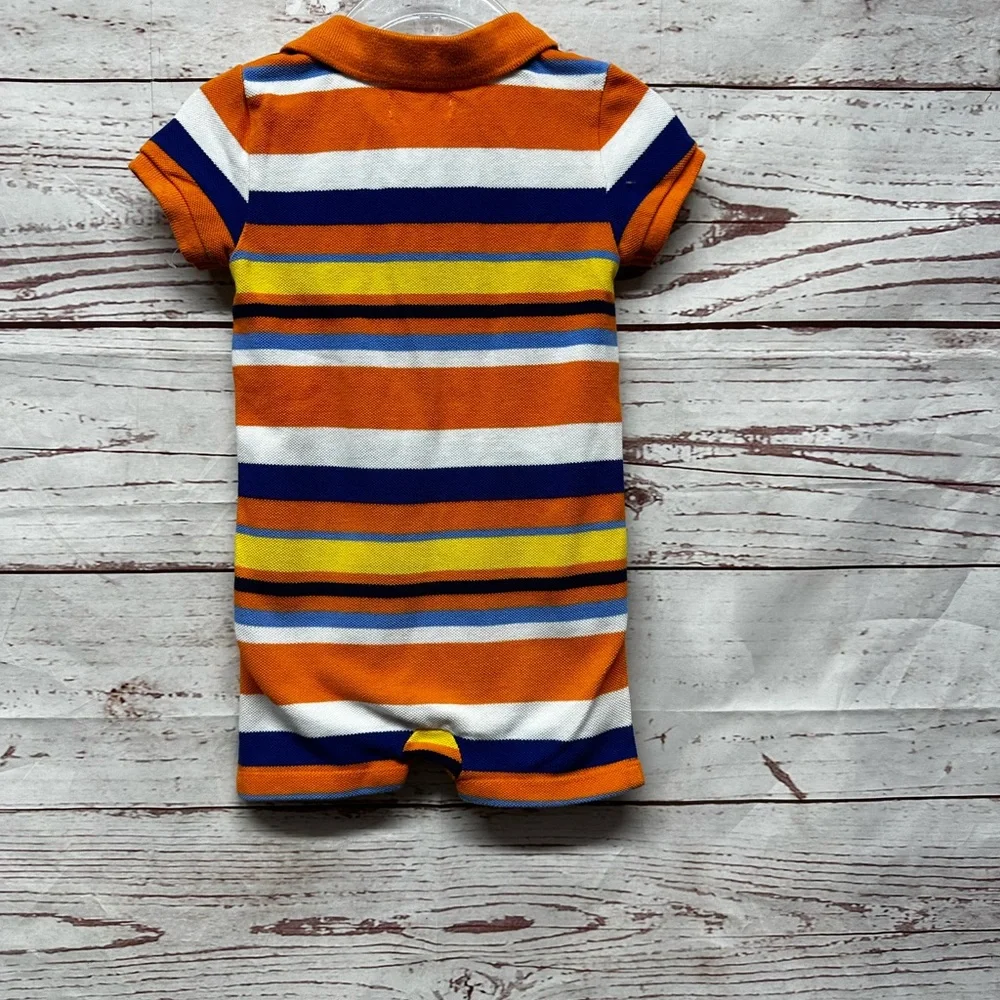 Ralph Lauren Orange Stripe Romper Size 18 Months